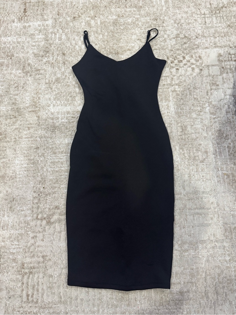Women's Black Spaghetti Strap Bodycon Dress